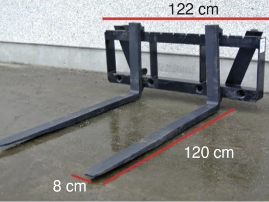 Metal-Technik Pallegafler, 2000 kg. - Traktor tilbehør - Frontlæssere - 2