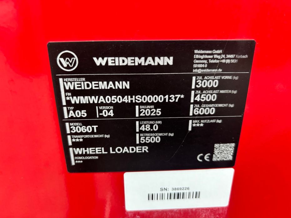Weidemann 3060 T Klar til levering - Læssemaskiner - Teleskoplæssere - 18