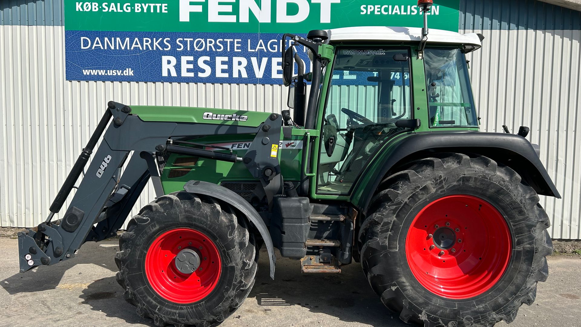 Fendt 312 Vario TMS Med Ålø Q46 Frontlæsser