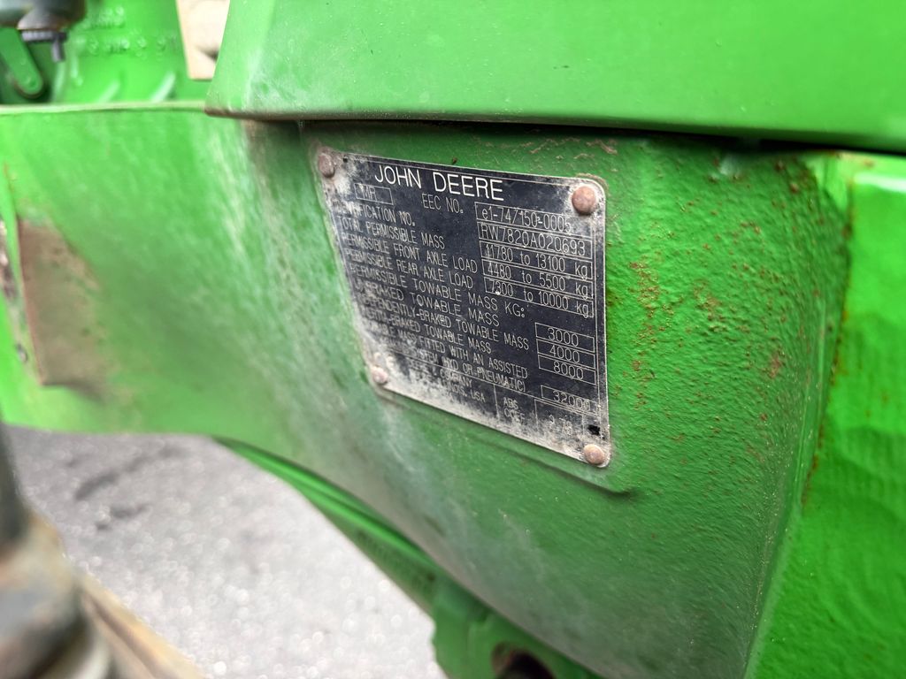 John Deere 7820 Fin brugt traktor med Hitchkrog, TLS affjedret foraksel mm – billede 11