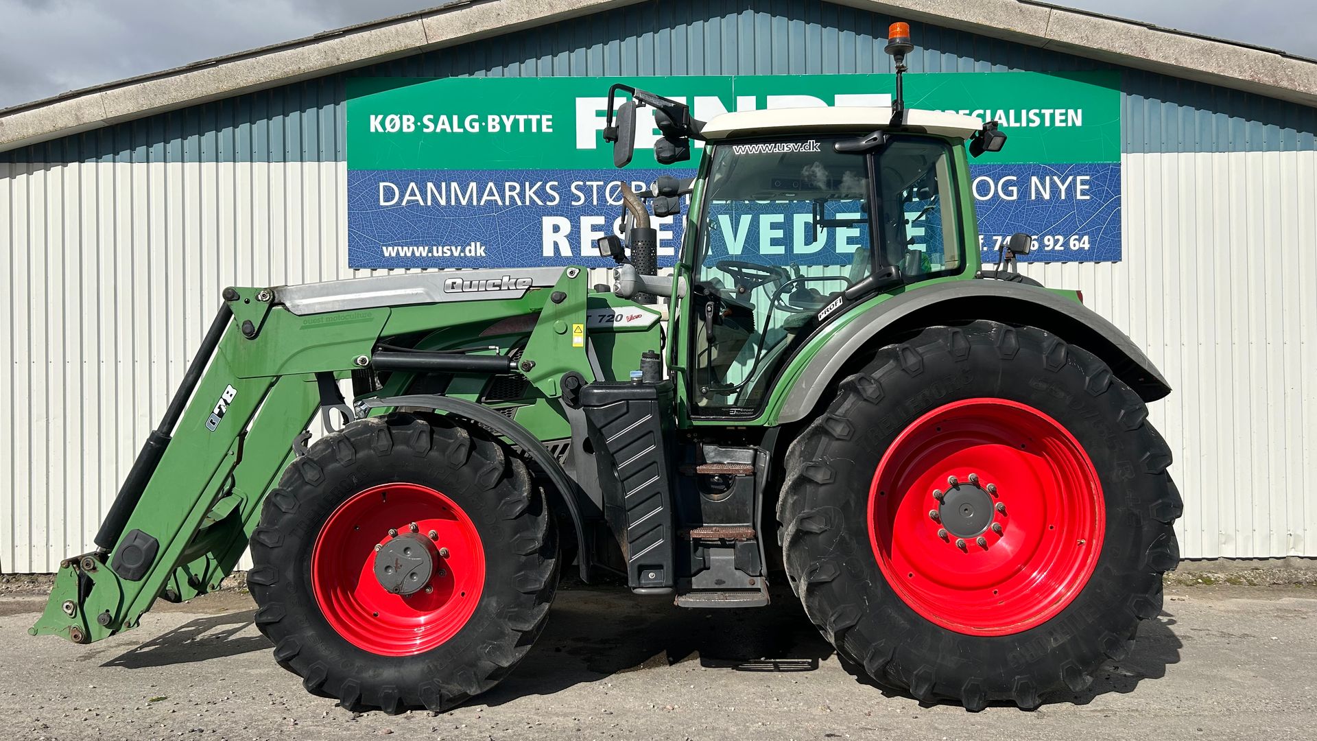 Fendt 720 Vario S4 Profi Med Ålø Q78 Frontlæsser + luftanlæg