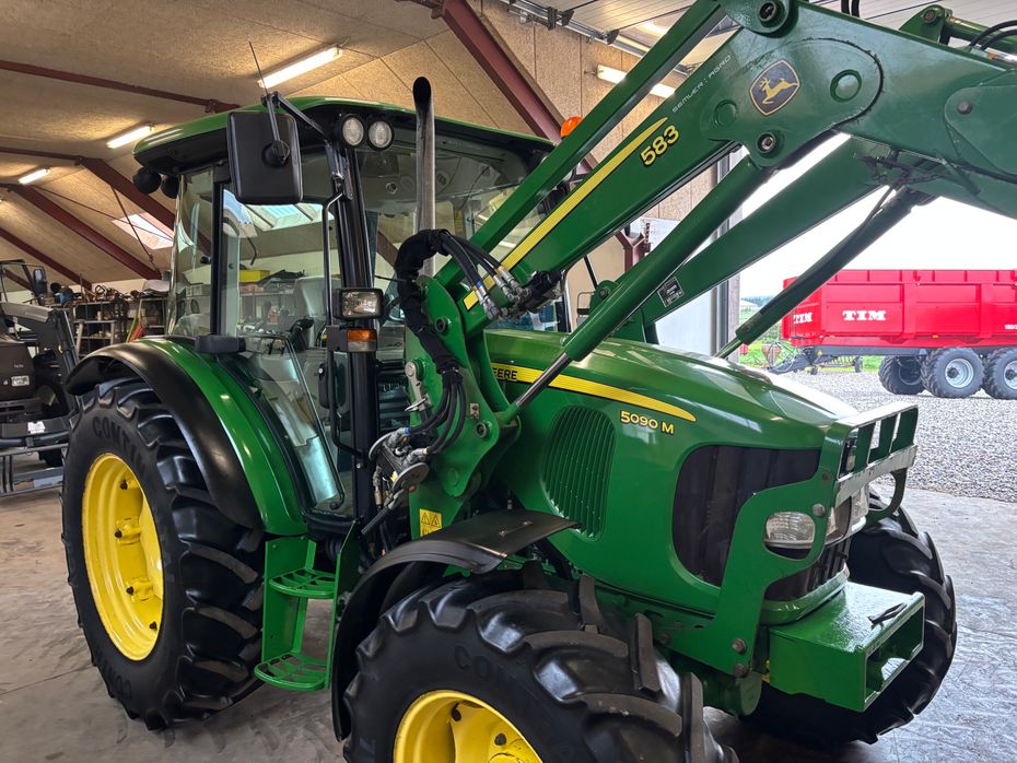 John Deere 5090 M med John Deere 583 Frontlæsser - Traktorer - Traktorer 4 wd - 13