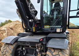JCB Hydradig 110W Engcon Rotortilt Auktion Salg AFGIV BUD STARTPRIS ANGIVET