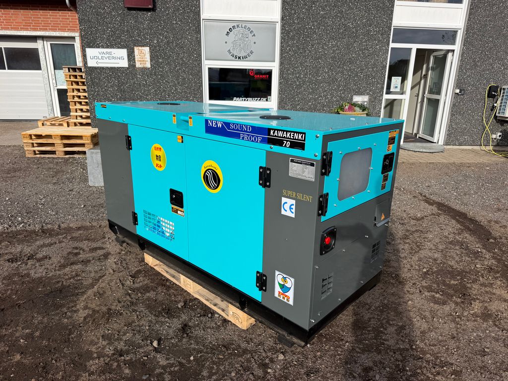 Kawakenki KK70-III-SSS Næsten ny 70 KVA Generator